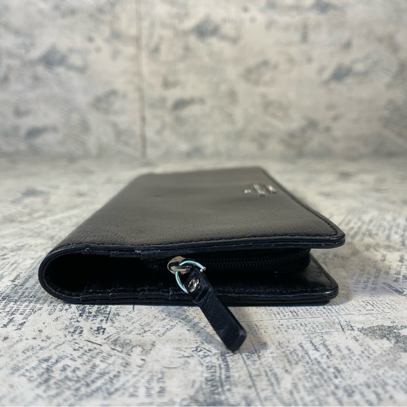 Kate spade New York black patent leather bifold wallet - Picture 2 of 13